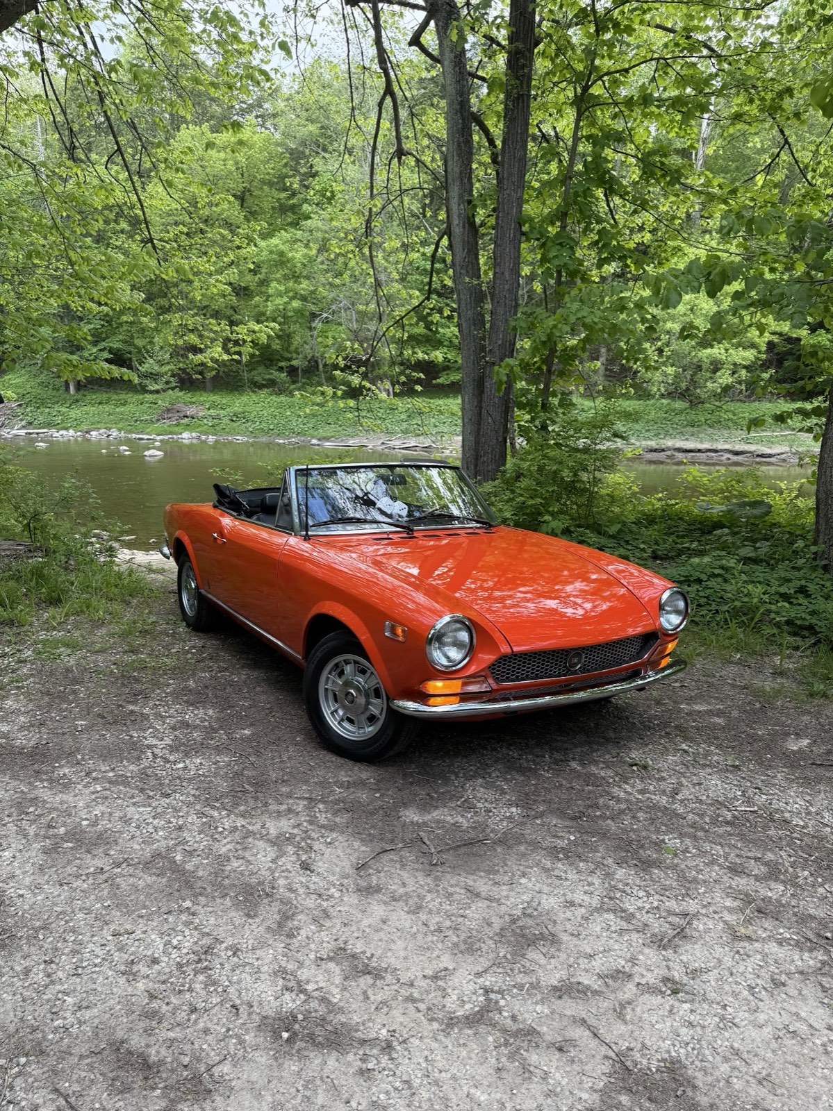 Fiat convertible after detailing