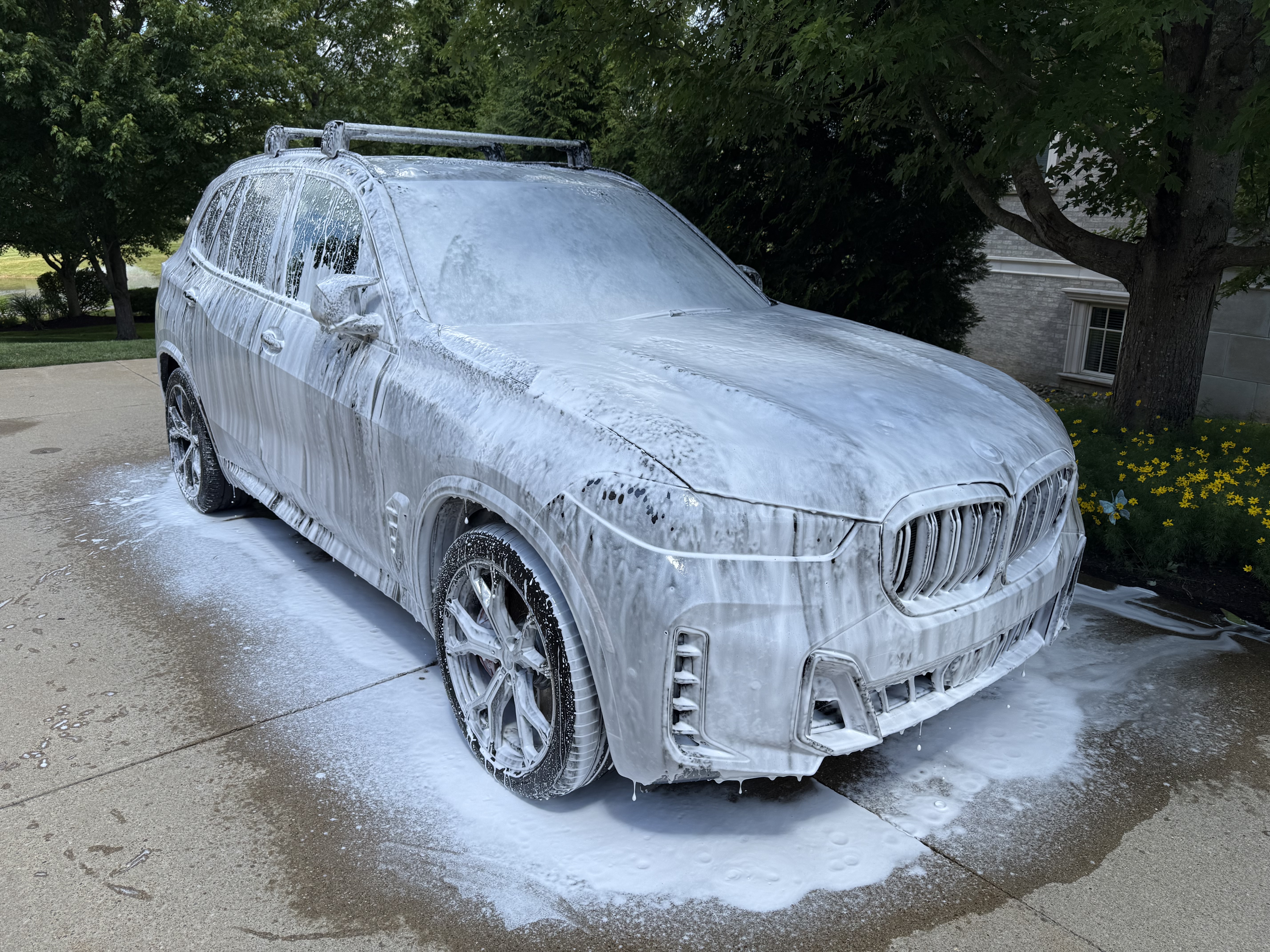 Fiat being detailed — Shine Shark mobile detailing service